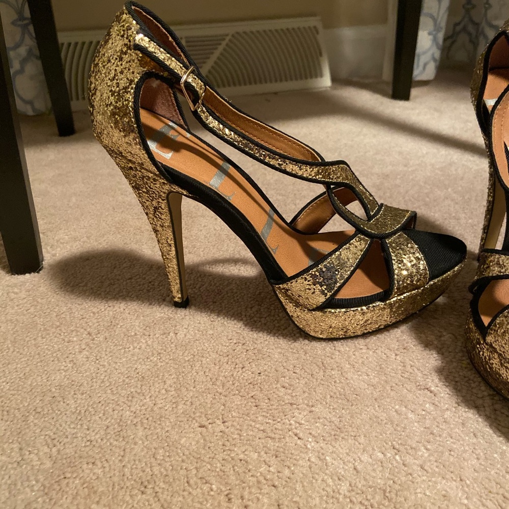 Sparkle heels size 6 - Picture 3 of 7